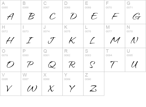 Hurricane uppercase A-Z preview
