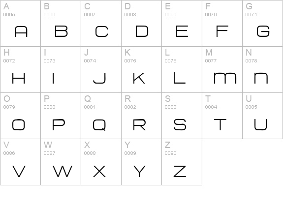 HURTMOLD_ uppercase A-Z preview