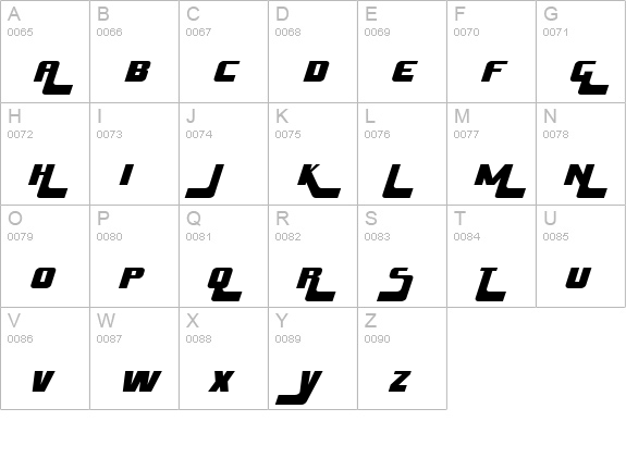 Husky Stash uppercase A-Z preview