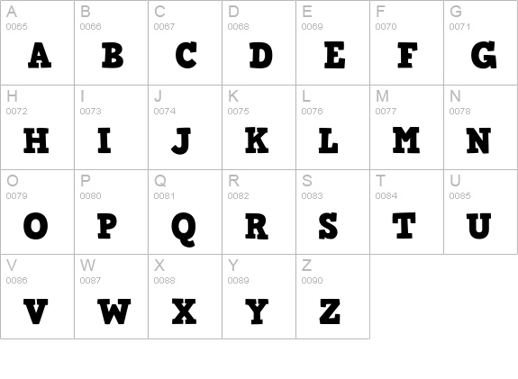 HVD Comic Serif Pro uppercase A-Z preview