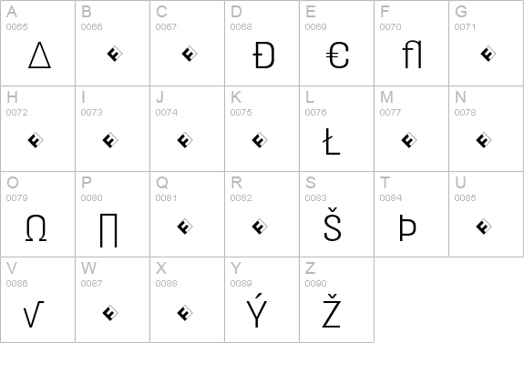HydraText-LightExpert uppercase A-Z preview