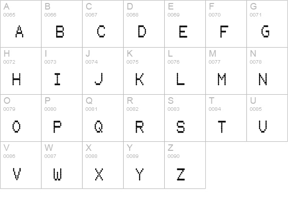 HydrogenType uppercase A-Z preview