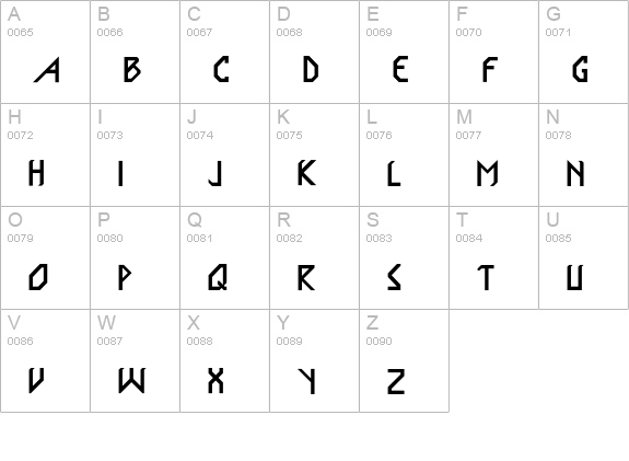 HypoLuxa uppercase A-Z preview