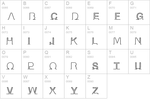 I am online with u uppercase A-Z preview