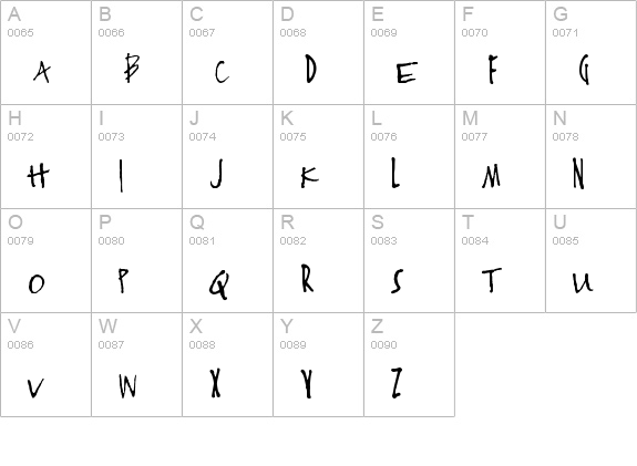 I Love Derwin uppercase A-Z preview