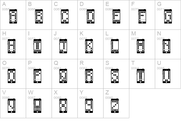 I Phone, You Phone Regular uppercase A-Z preview