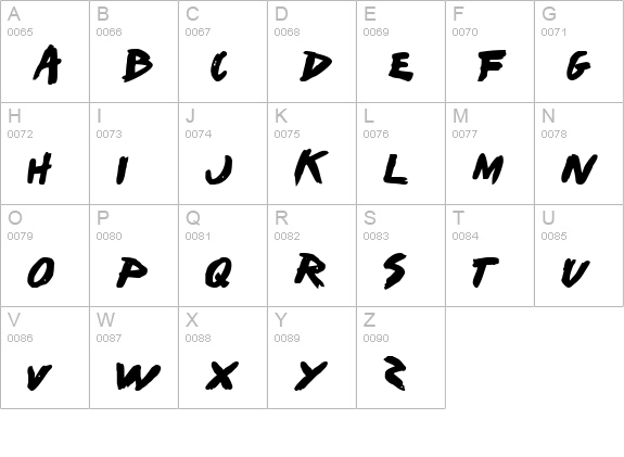 I Want My TTR! (Bold) uppercase A-Z preview