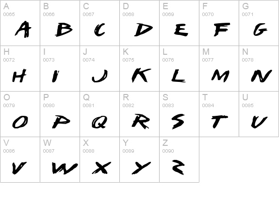 I Want My TTR! Expanded uppercase A-Z preview