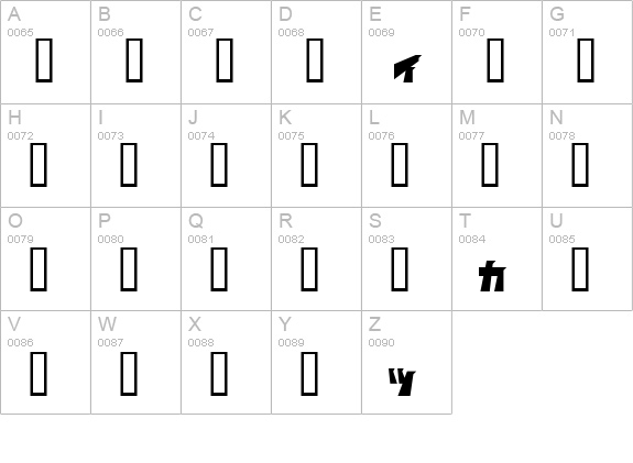 I2ComBaï¿¿ï¿¿ler uppercase A-Z preview