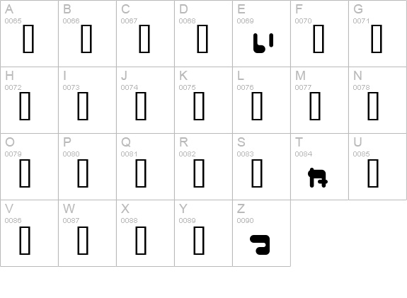 I2FuwafuwaFururu HS uppercase A-Z preview