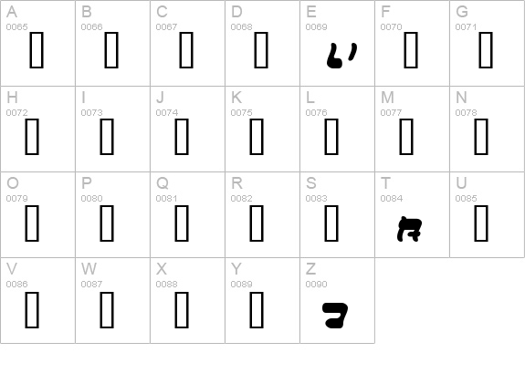 I2FuwafuwaFururu HW uppercase A-Z preview