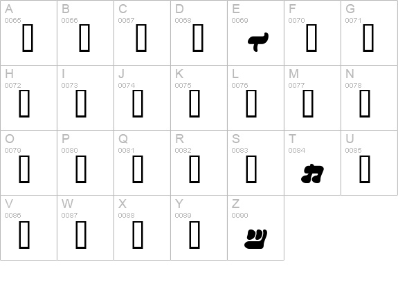 I2FuwafuwaFururu KW uppercase A-Z preview