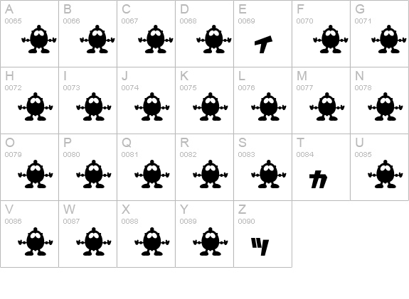 I2Robodaï¿¿ch uppercase A-Z preview