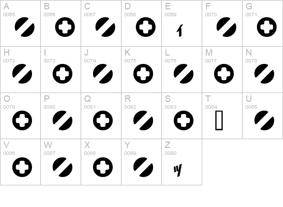 I2trigunMaximum J uppercase A-Z preview