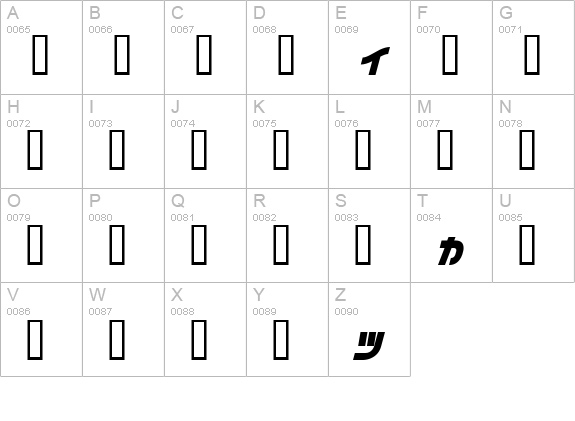 I2Vifam uppercase A-Z preview