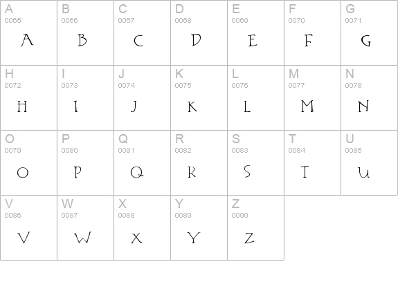 Ian Jude uppercase A-Z preview
