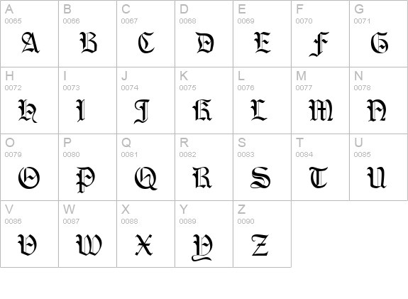 IanSegoe uppercase A-Z preview
