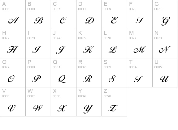 Iballantines-DemiBold uppercase A-Z preview