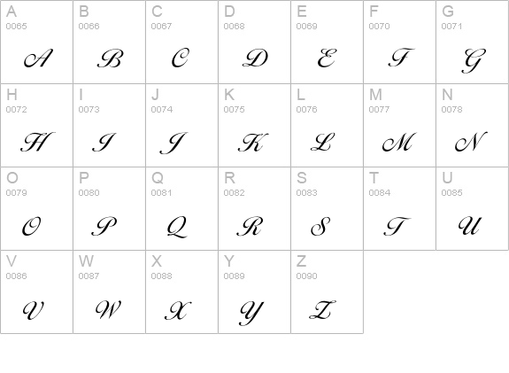 Iballantines-Regular uppercase A-Z preview