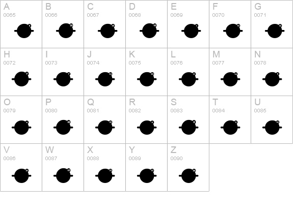 Identification-03F uppercase A-Z preview