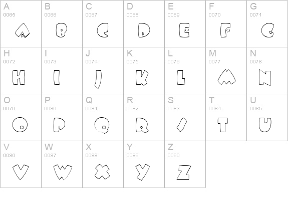 IdomeneoOpen uppercase A-Z preview