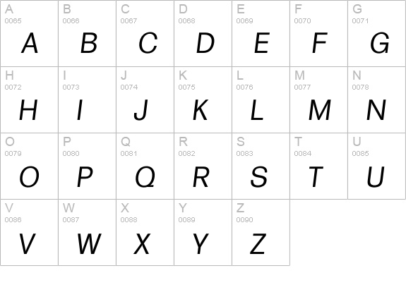Iformula Regular uppercase A-Z preview