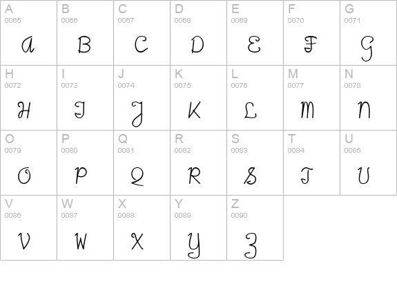 IggoliteMono uppercase A-Z preview