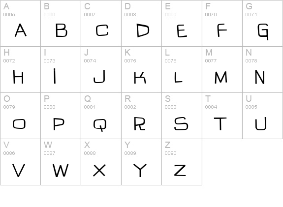 IguanaLover BTN uppercase A-Z preview