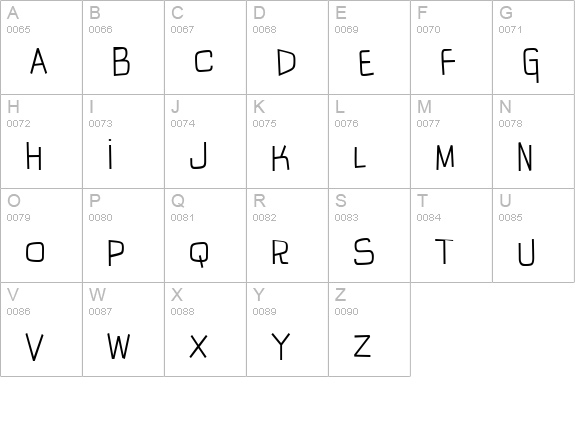 IguanaLover BTN Cn Lt uppercase A-Z preview