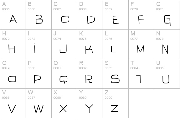 IguanaLover BTN Lt uppercase A-Z preview
