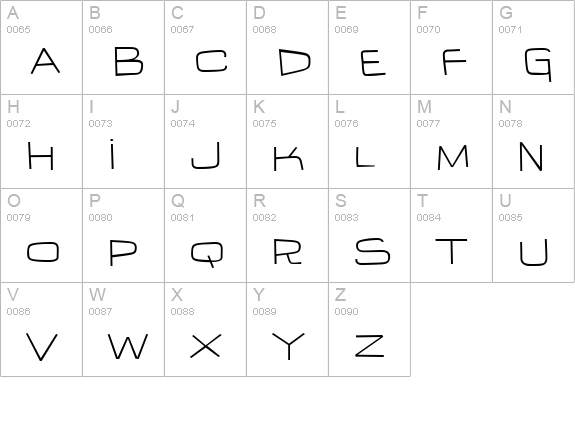 IguanaLover BTN Wide Lt uppercase A-Z preview