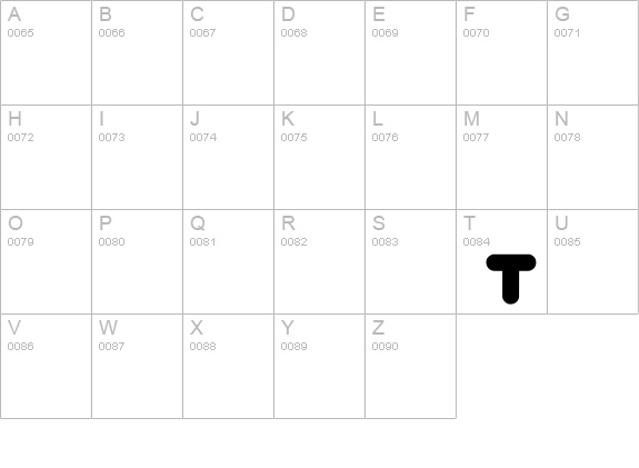 Ihop uppercase A-Z preview