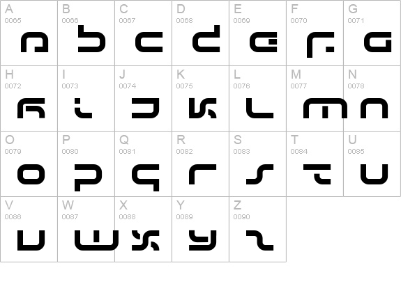 IJ19 uppercase A-Z preview