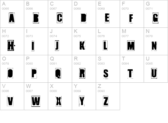 IKHIOOGLA2 uppercase A-Z preview