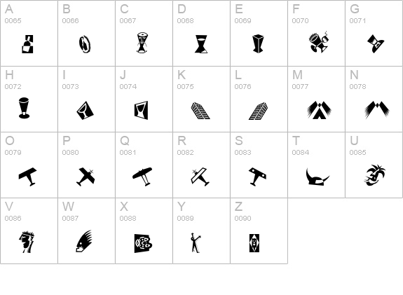 IlFuturismo-Extras uppercase A-Z preview