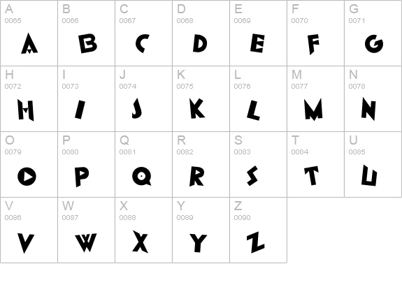 IlFuturismo-Velocita uppercase A-Z preview