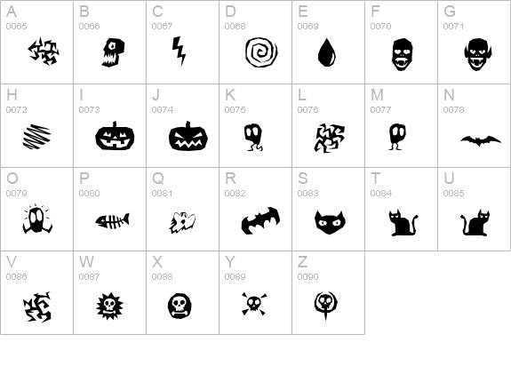 ILL oCtoBer uppercase A-Z preview