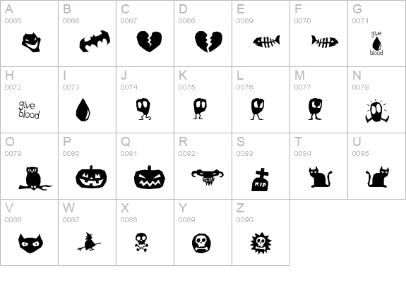 ILL oCtoBer 98 uppercase A-Z preview