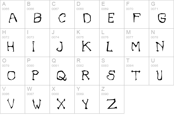 ILL oMen uppercase A-Z preview