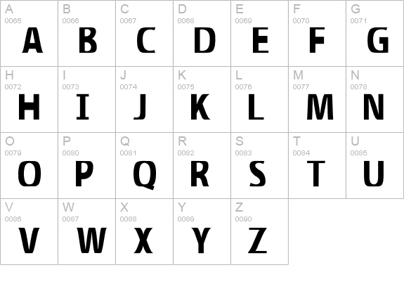 Illumination uppercase A-Z preview