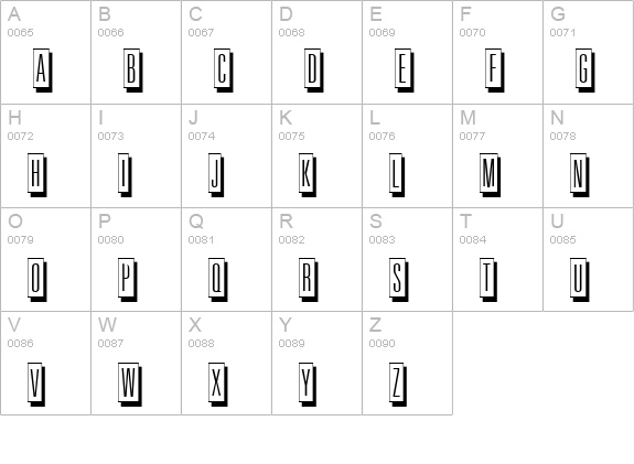 Image Regular uppercase A-Z preview