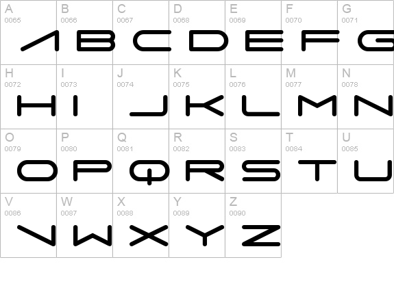 Imitari Extended uppercase A-Z preview