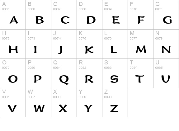 Immi Five O Five Std uppercase A-Z preview