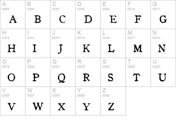 In_alphabet uppercase A-Z preview