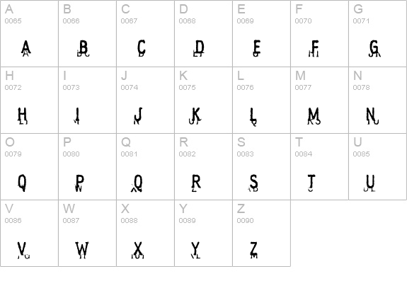 IndecisionLettered uppercase A-Z preview
