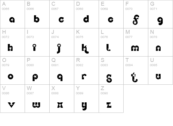Independence uppercase A-Z preview