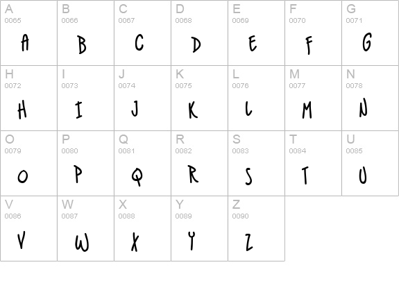 IndieStar BB uppercase A-Z preview
