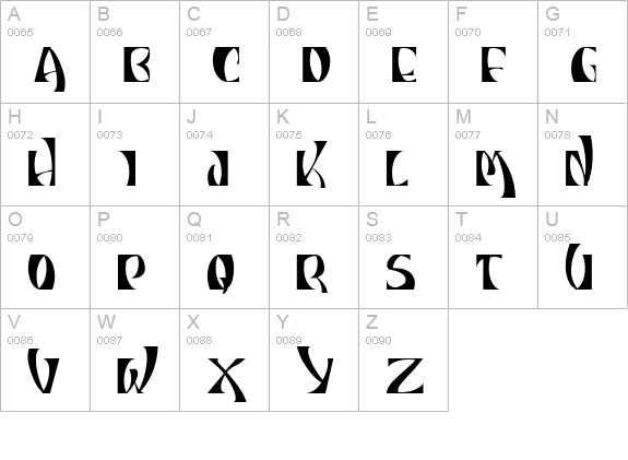 INDIOSBRAVOS TITLING uppercase A-Z preview
