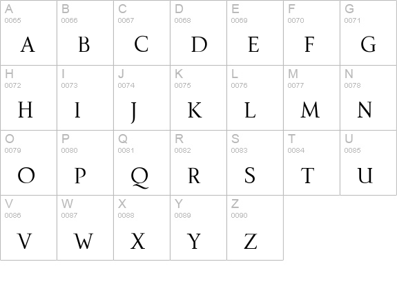 IndisposeSmallCaps-Light uppercase A-Z preview