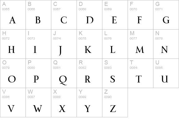 IndisposeSmallCaps-Medium uppercase A-Z preview
